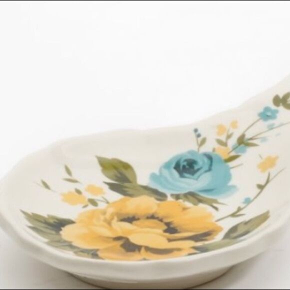 The Pioneer Woman Rose Shadow 8.5 inch Spoon Rest - Picture 3 of 4